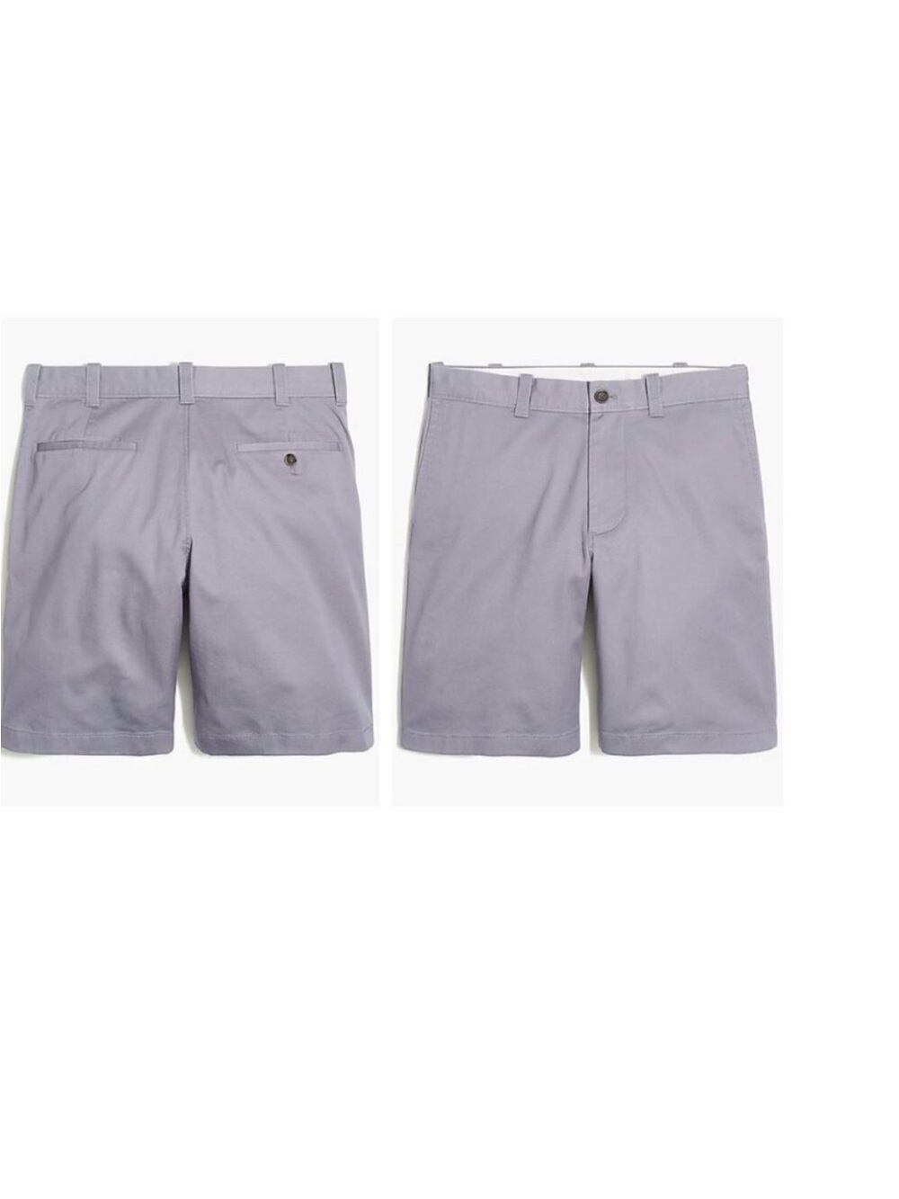 J. Crew 9” Flex Chino Shorts Men’s Gray Cotton Stretch Preppy Casual Size 31